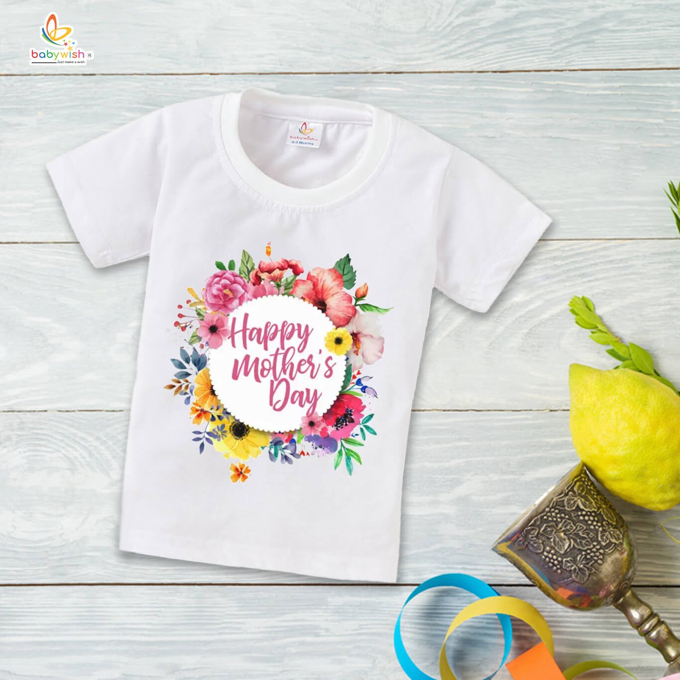 Mother's Day Special T-Shirt for Boys & Girls, Cute Half Sleeve Unisex Kids Topwear, Soft Cotton Tee for Toddlers and Children, Perfect Gift for Moms, Comfortable Daily Wear