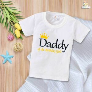Daddy of the Birthday Girl T-Shirt – Cute Birthday Shirt for Dad | Matching Family Birthday Party Outfit for Girl’s Celebration by Babywish