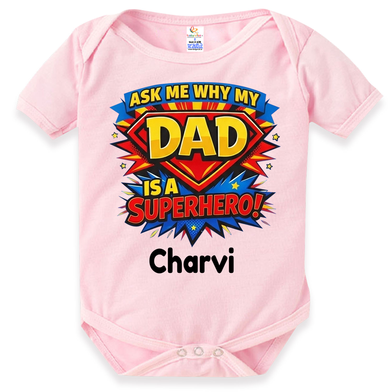 Soft Cotton Father’s Day Baby Romper