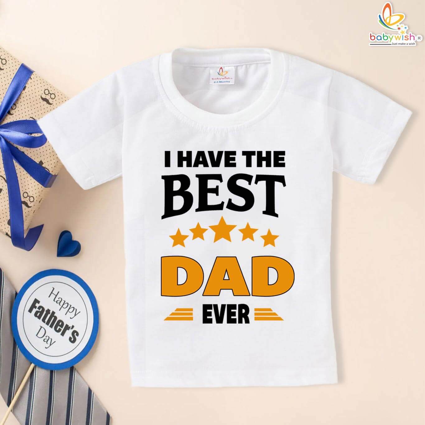 Father's Day Gift for Dad | Best Dad Ever| Kids T-Shirt | Babywish