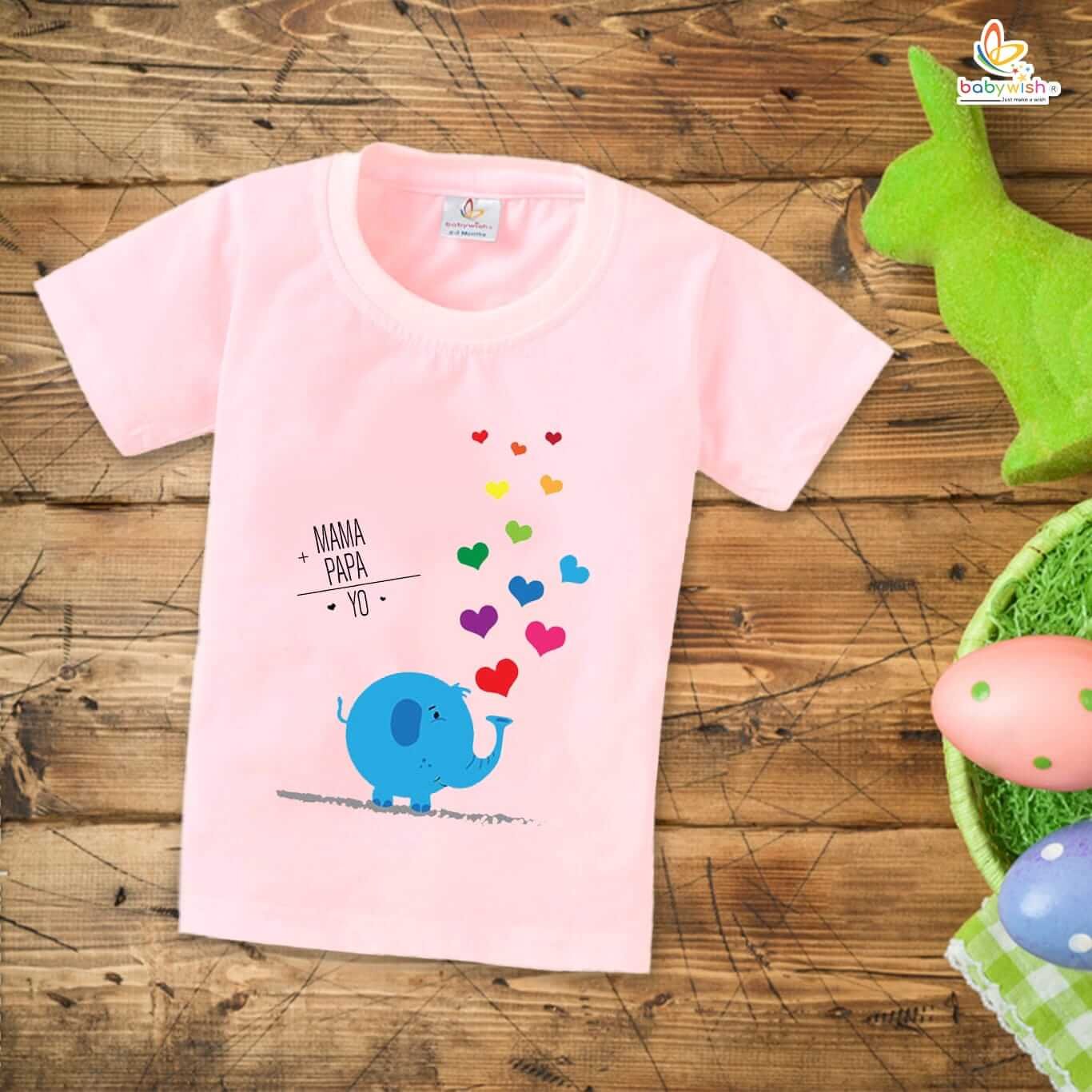 Happy Fathers Day T-Shirt for Kids – Unisex Half Sleeve Top for Boys & Girls | Cute Father’s Day Outfit Gift Idea from Kids | Babywish