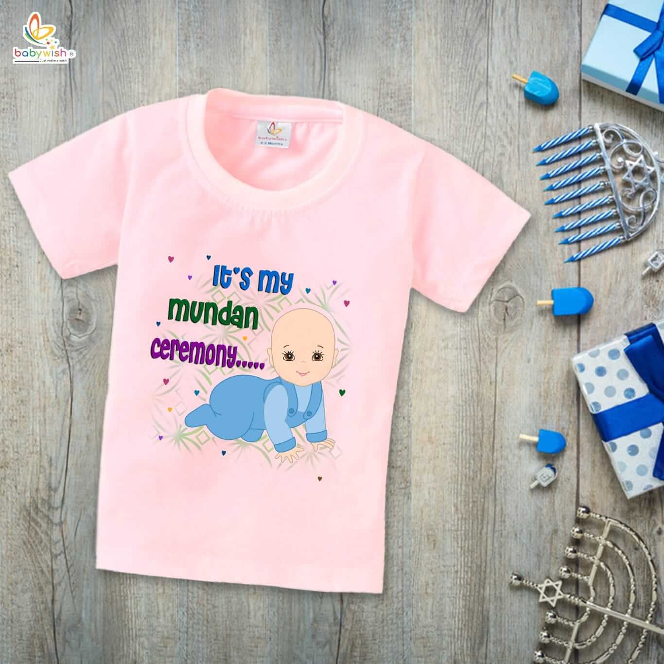 My First Mundan T-Shirt for Baby