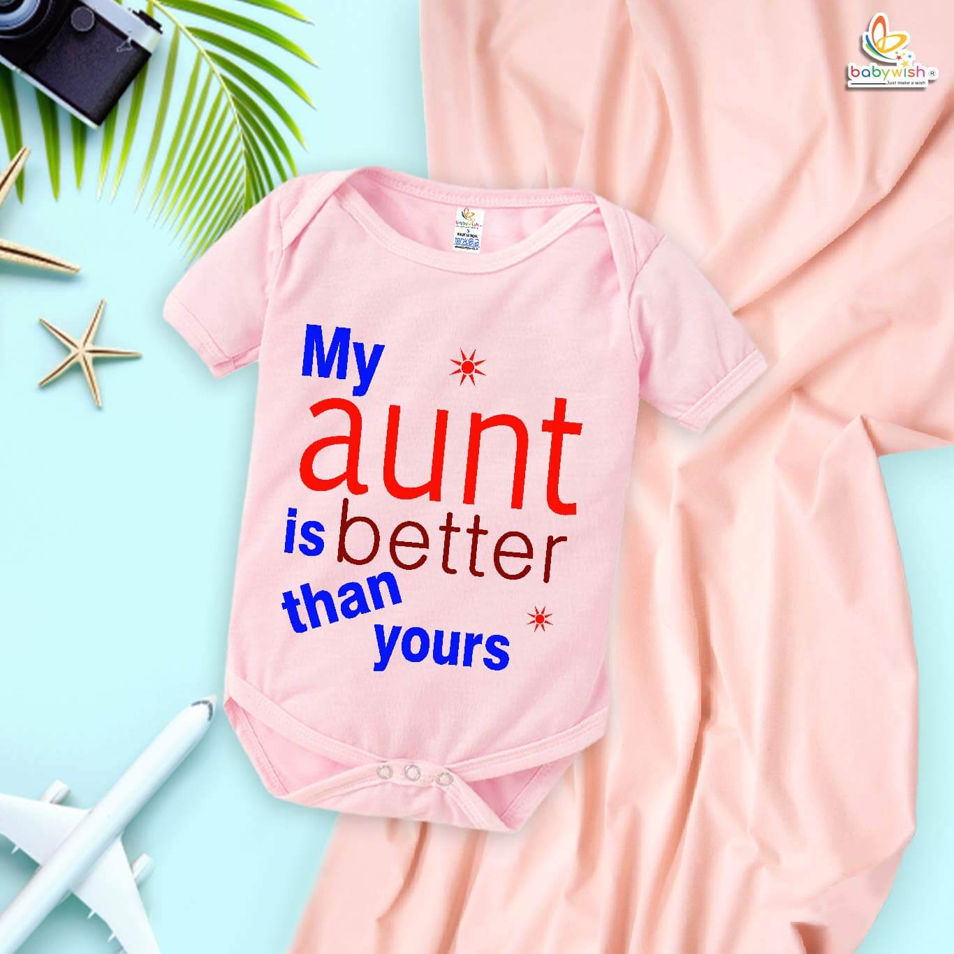 My Aunt Is Better Than Yours Baby Romper | Cute Aunt Love Baby Onesie for Newborn Boys & Girls | Soft Cotton Funny Baby Bodysuit – Babywish - Image 5