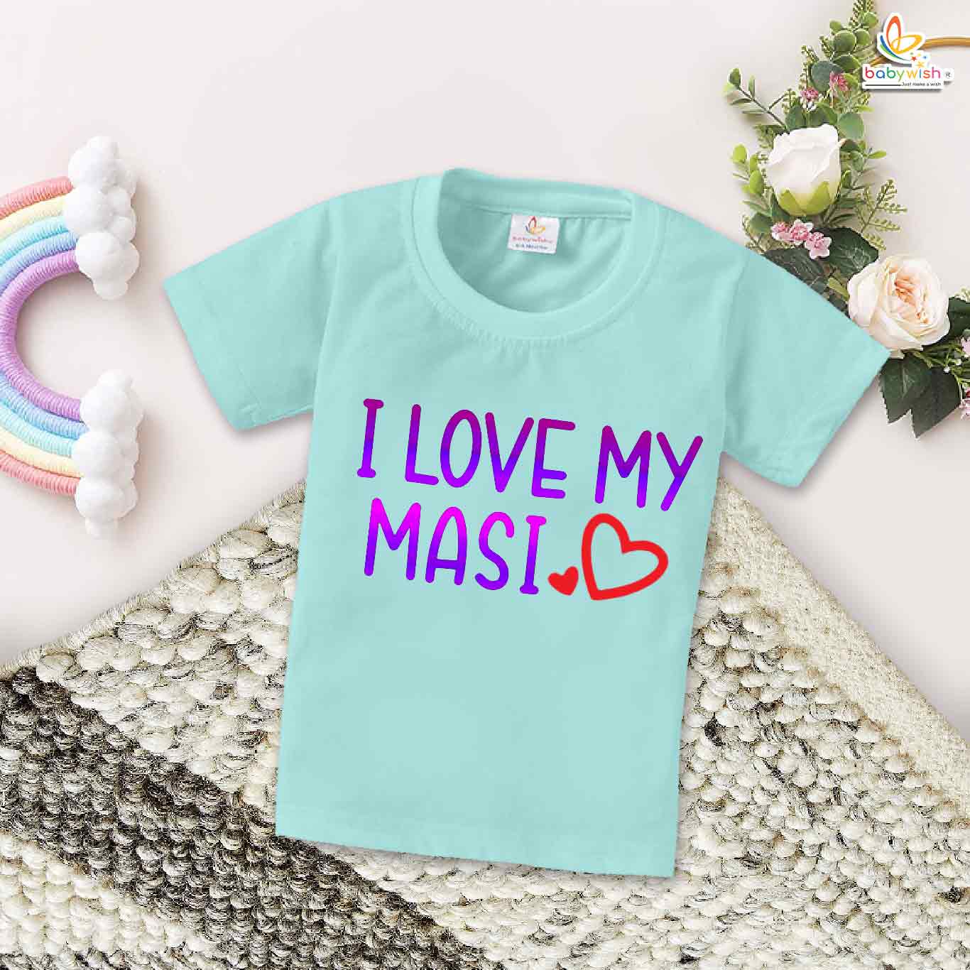 I Love My Masi – Cute Maasi T-shirt for Babies & Toddlers | Perfect Gift for Masi | Babywish - Image 2