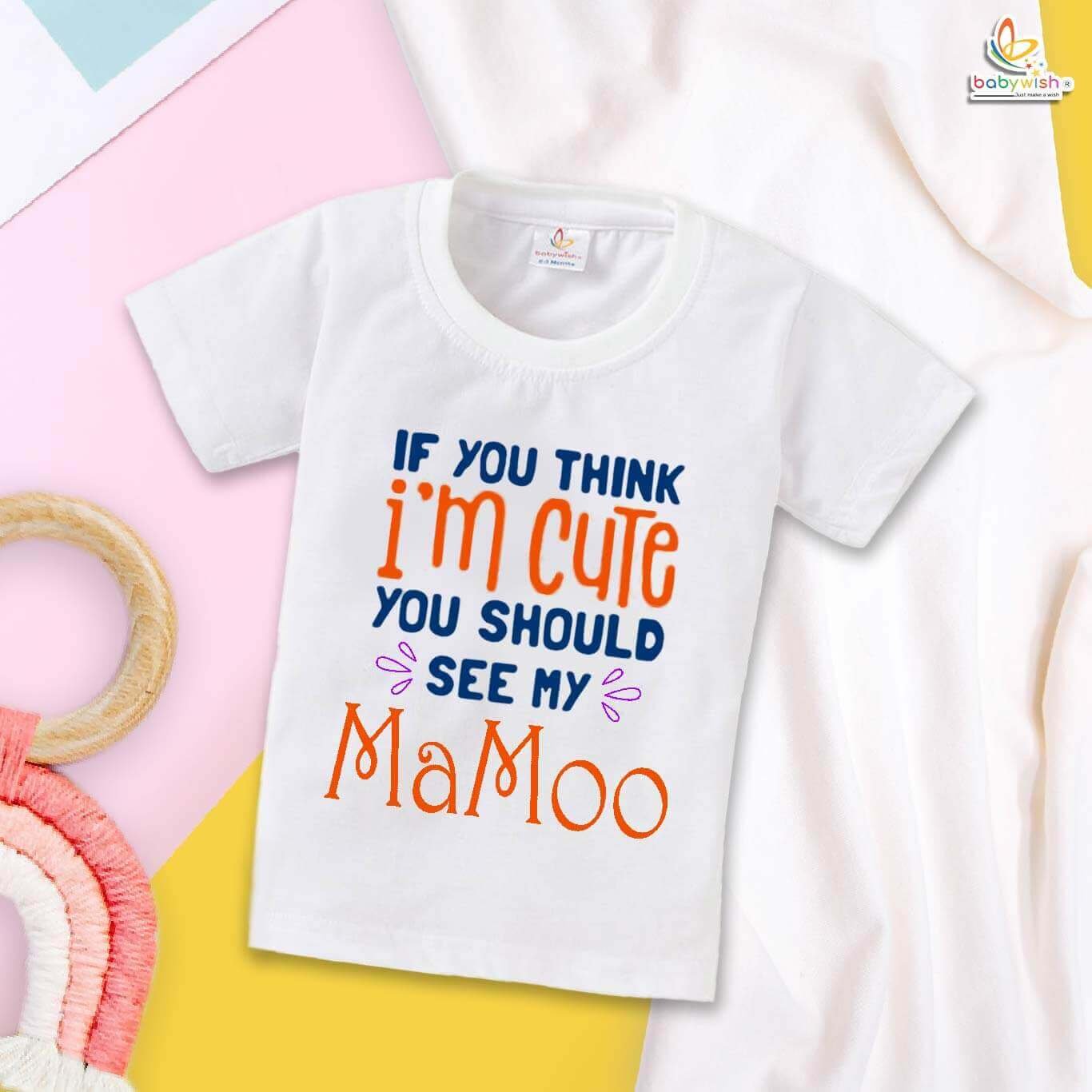 If You Think I’m Cute, You Should See My Mama & Maami – Funny Matching Family T-Shirts for Babies, Toddlers & Women | Babywish