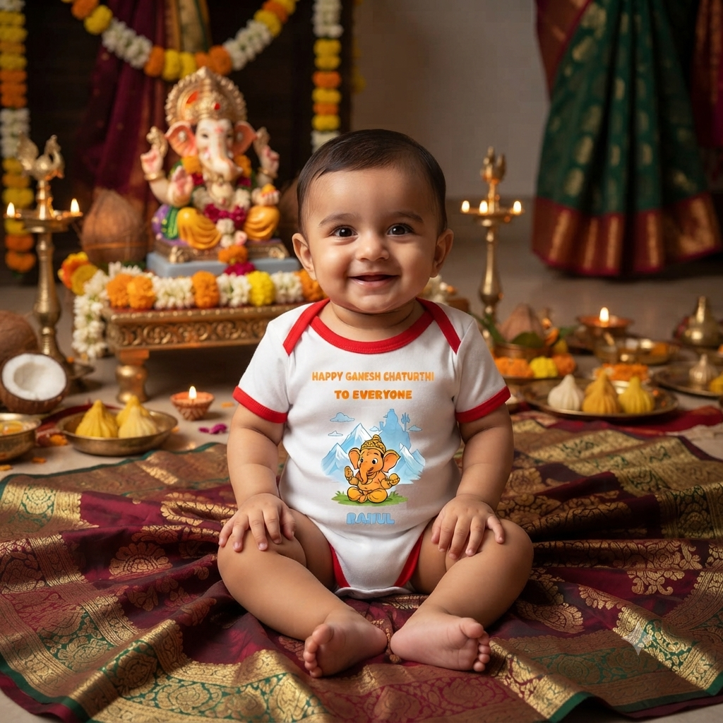 Ganpati baby dress