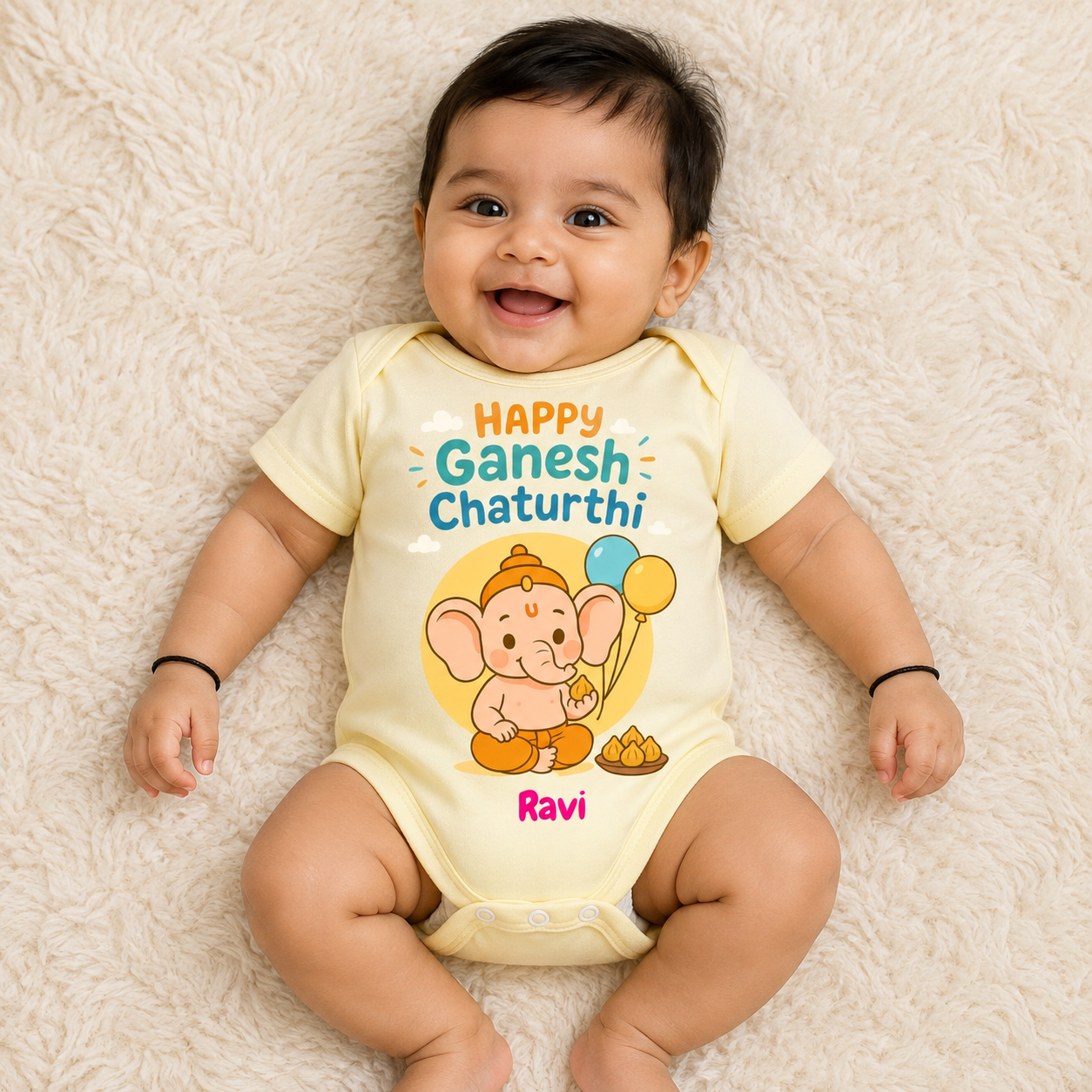 Ganesh Chaturthi baby dress