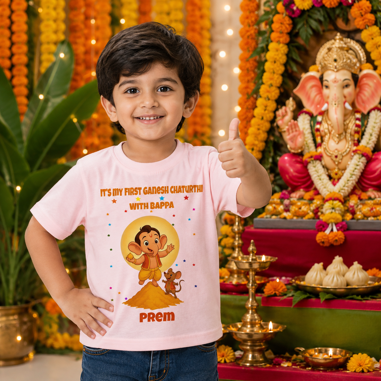 My First Ganesh Chaturthi T-Shirt for Kids