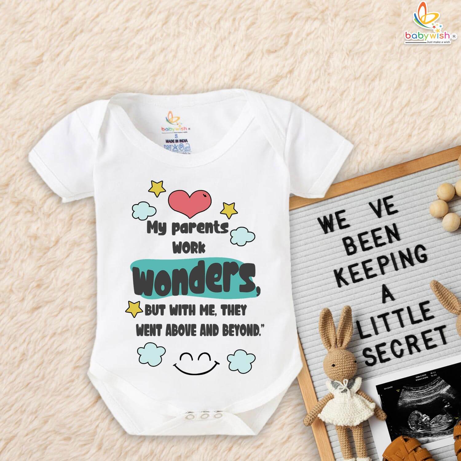 Personalized Pregnancy Announcement Outfit – Cute Baby Reveal Bodysuit for Family & Grandparents – Custom Baby Announcement Gift – Babywish