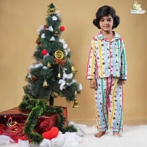 Kids Sleepsuit for Baby Boy’s and Girl’s Topwear and Pajamas Set Long Sleeve Sleepwear Baby Clothing Sets - Book Print