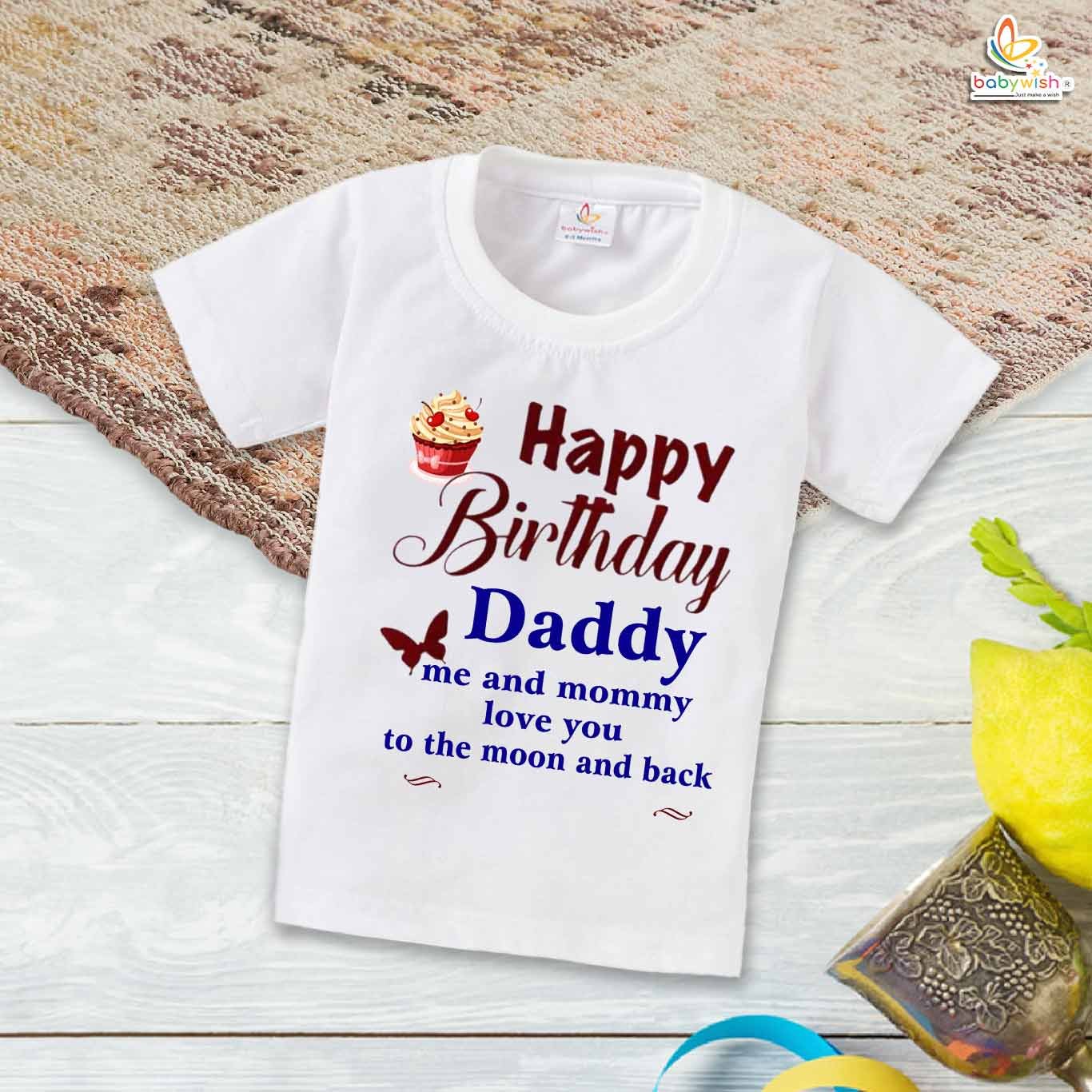 Happy Birthday Daddy T-Shirt – Fun Birthday Shirt for Dad | Matching Family Birthday Outfits for Party & Celebration by Babywish