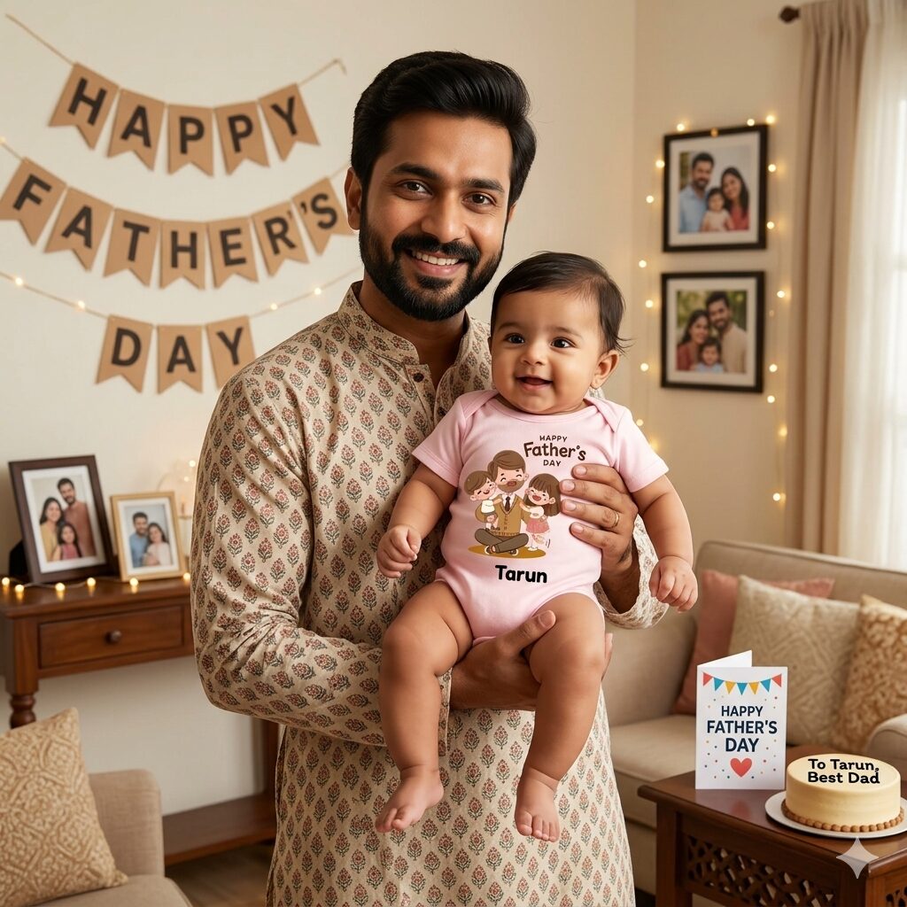 Father’s Day Baby Romper