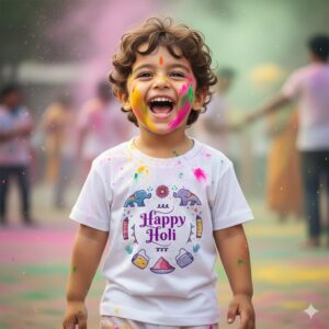 Kids Holi Outfit T Shirt