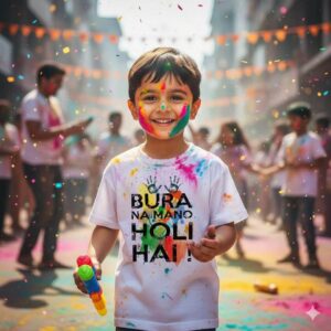 holi t shirt for kids