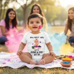 Celebrate Holi in style with this cute Holi Romper