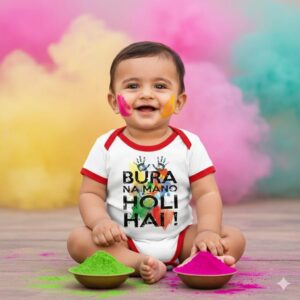 holi onesie for baby