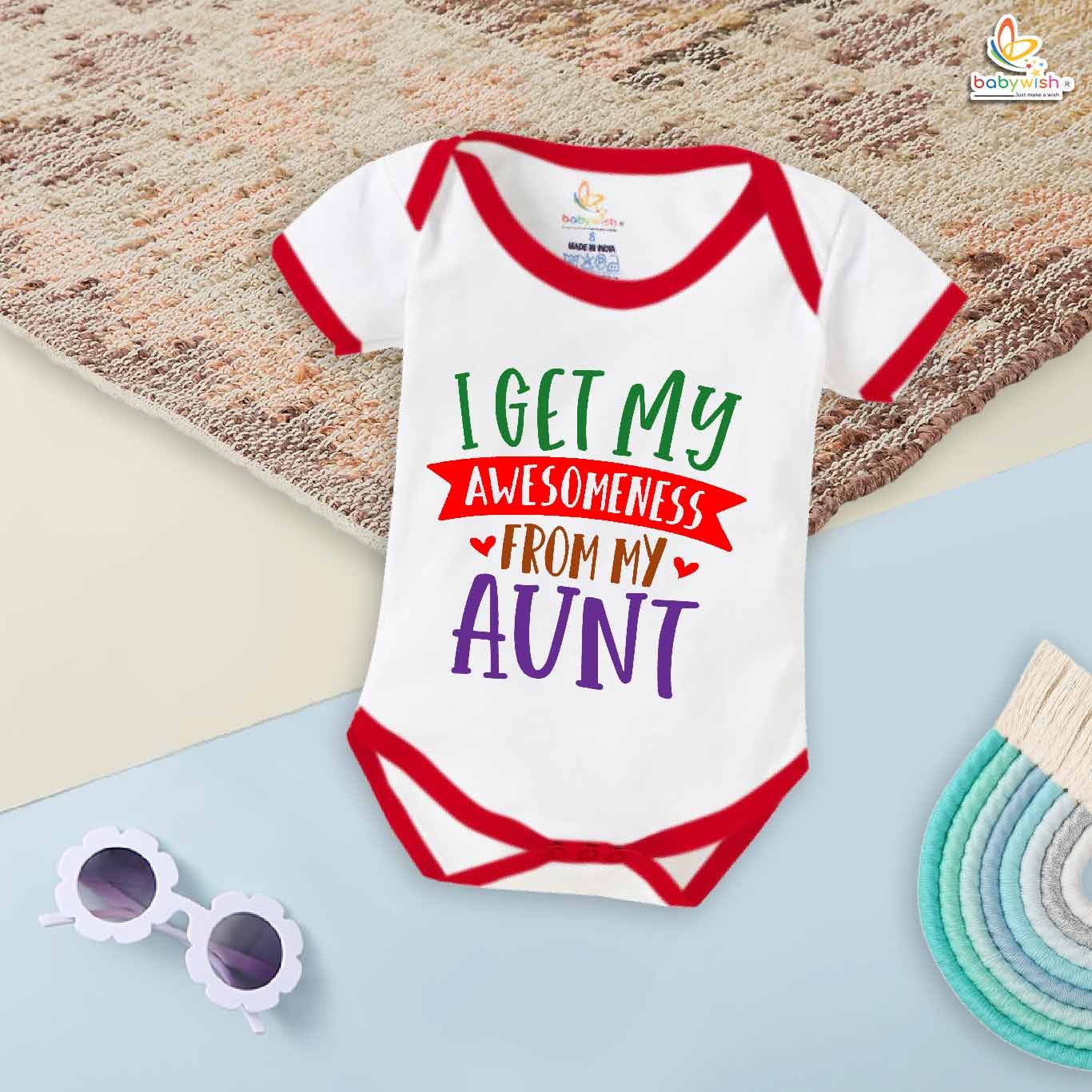 I Get My Aunt – Maasi Romper & Bodysuit for Babies | Cute Baby Clothes for Maasi | Babywish