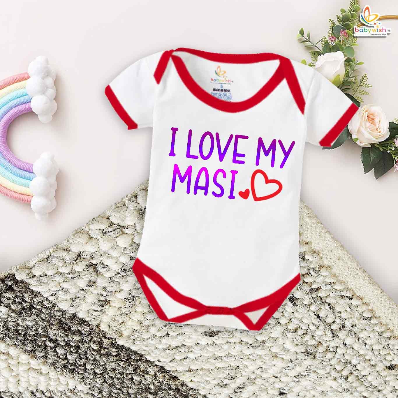 I Love My Masi – Maasi Romper & Bodysuit for Babies | Cute Baby Clothes for Maasi | Babywish