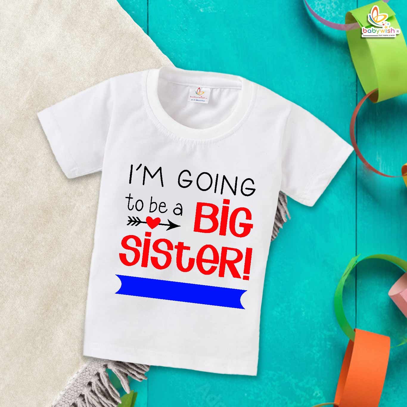 I’m Going to Be a Sister T-Shirt – Brother & Sister Matching T-Shirt – Cute Big Sister Tee for Girls – Baby & Toddler Clothing – Babywish