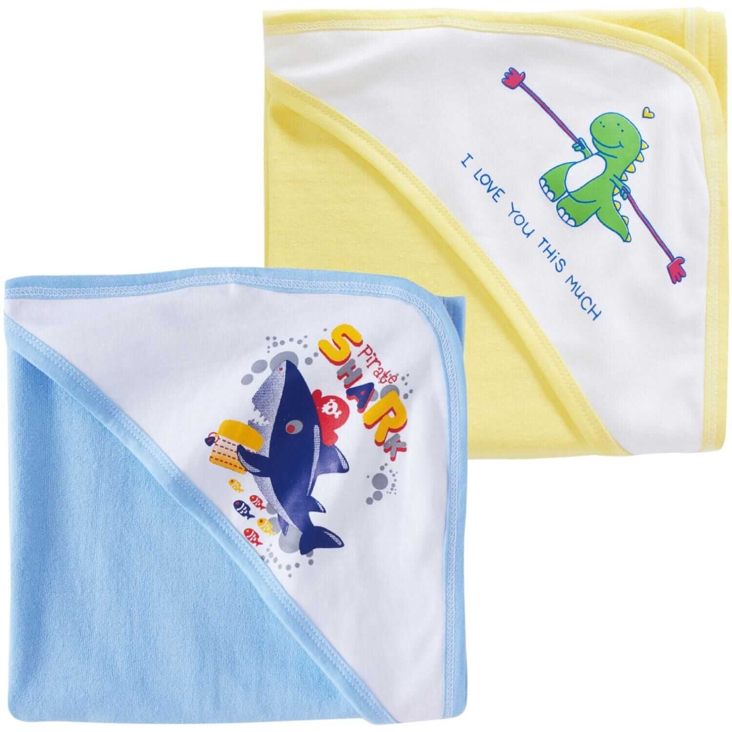 Baby Hooded Towels for Newborn – Combo Multicolor Bath Towels for Boys & Girls, Soft Absorbent Hooded Towels for Infants and Kids, Cozy Baby Bath Wraps