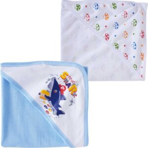 Baby Hooded Towels for Newborn – Combo Multicolor Bath Towels for Boys & Girls, Soft, Absorbent Hooded Towels for Infants & Kids, Cozy Baby Bath Wraps