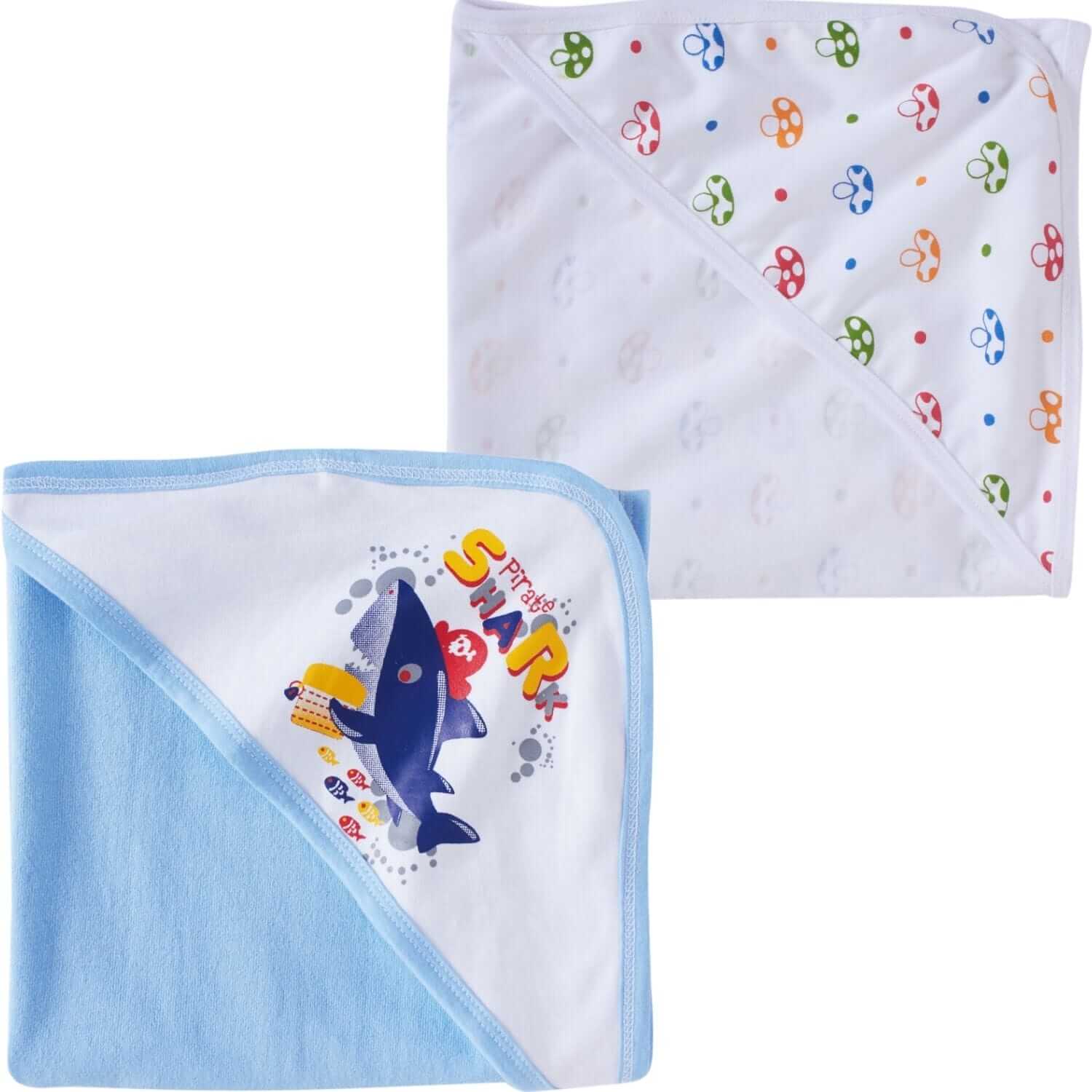 Baby Hooded Towels for Newborn – Combo Multicolor Bath Towels for Boys & Girls, Soft, Absorbent Hooded Towels for Infants & Kids, Cozy Baby Bath Wraps