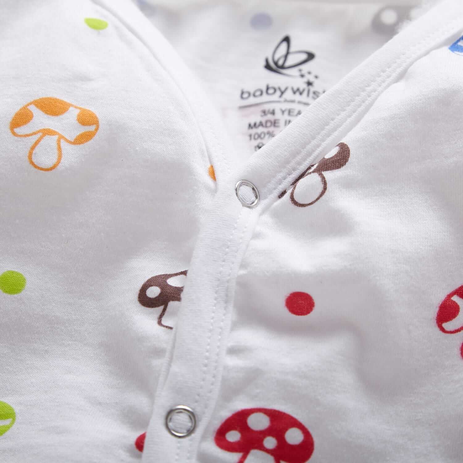 Cute Mushroom Print Design Cotton Night Suit for Kids | Nightwear For Kids | Cotton Night Suit for Kids | Night Suits for Boys and Girls | Babywish - Image 4