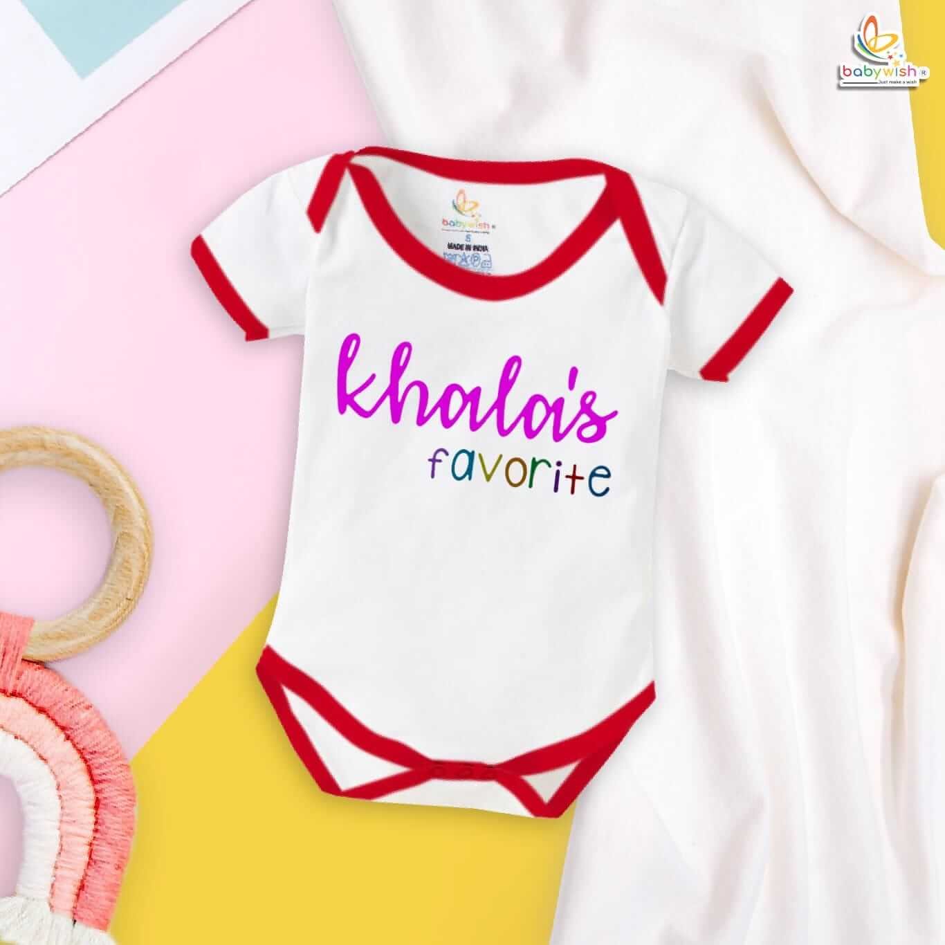 Khala's Favorite Baby Romper – Cute Bodysuit for Baby Girl or Boy | Gift for Khala, Aunt Baby Outfit, Newborn Onesie, Babywish