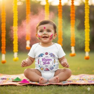 Holi Baby Romper