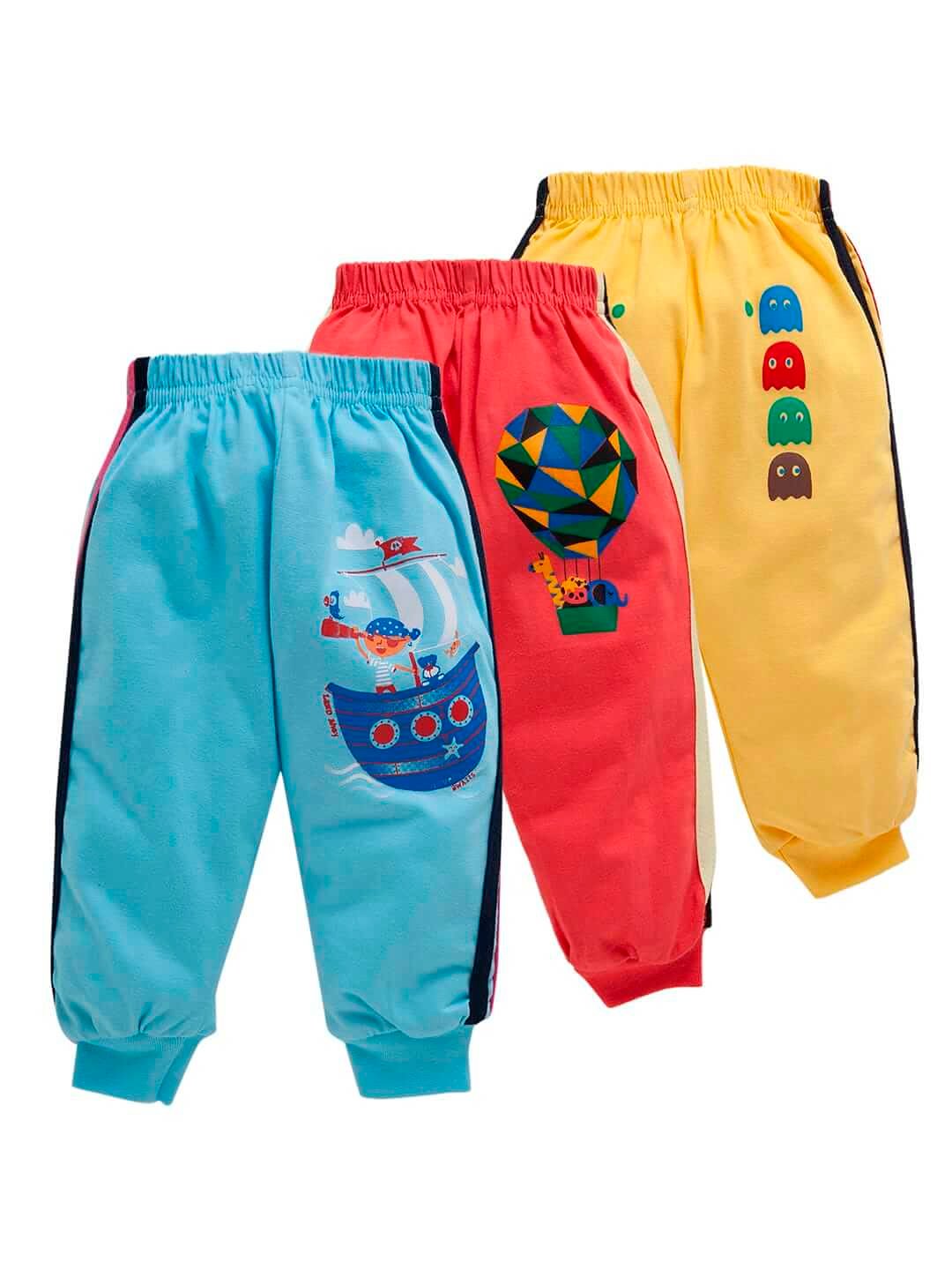 Kids Pajama Leggings Combo Set | Elastic Waist Pants for Boys & Girls | Newborn Baby Unisex Trackpant & Leggings | Soft, Comfortable, Stretchable Sleepwear for Toddlers & Kids