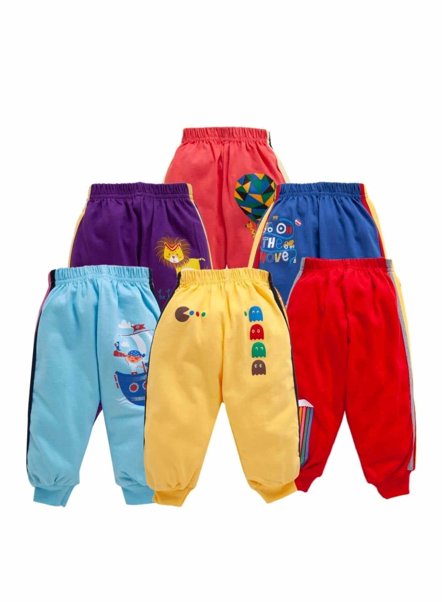 Kids Pajama Leggings Combo Set | Elastic Waist Pants for Boys & Girls | Newborn Baby Unisex Trackpants & Leggings | Soft, Comfortable, Breathable Sleepwear for Toddlers & Kids