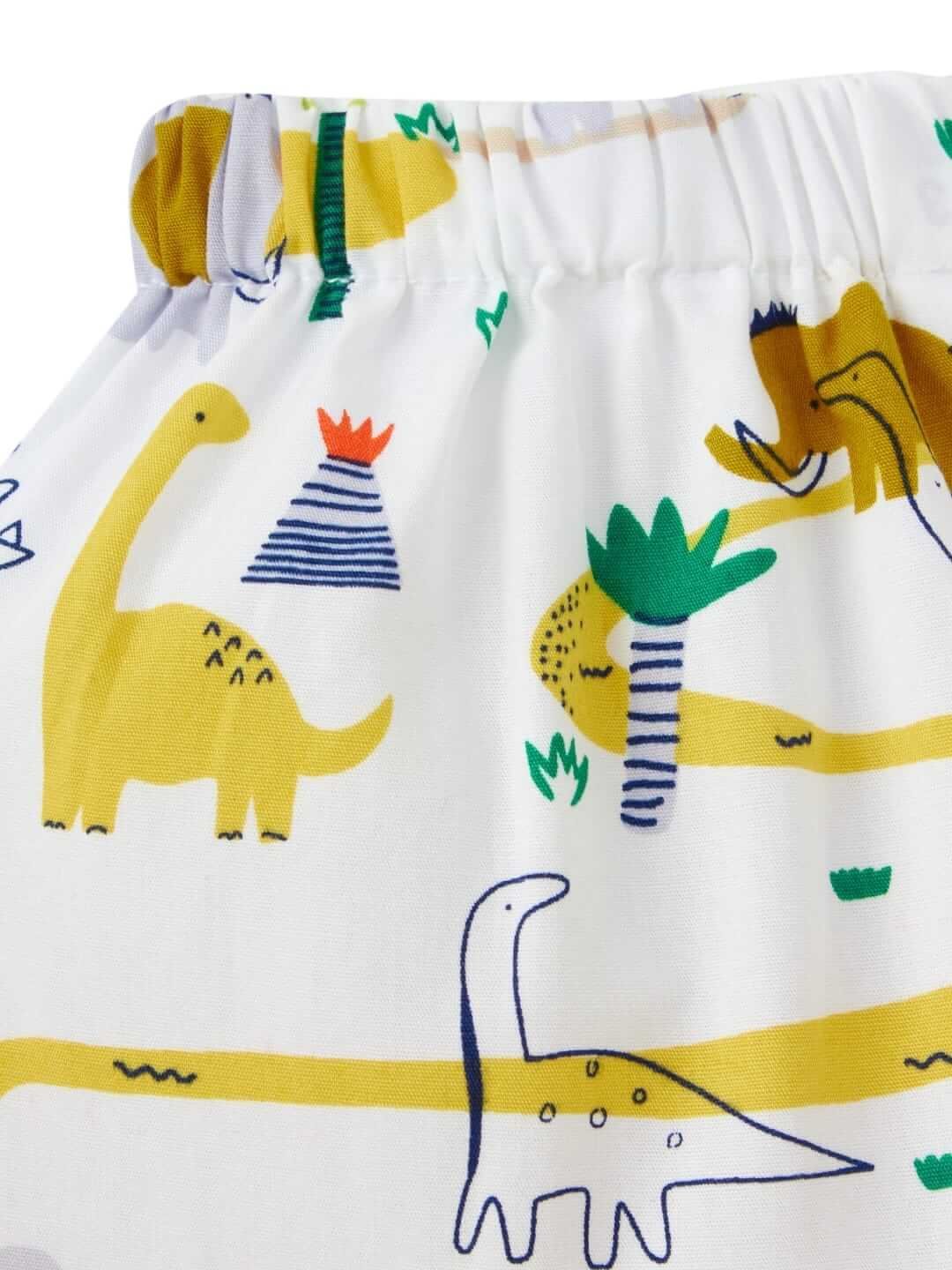 Kids Sleepsuit for Baby Boys and Girls Long Sleeve Topwear and Pajamas Set Baby Clothing Sleepwear Set Yellow Elephant Print for Newborns and Toddlers - Image 6