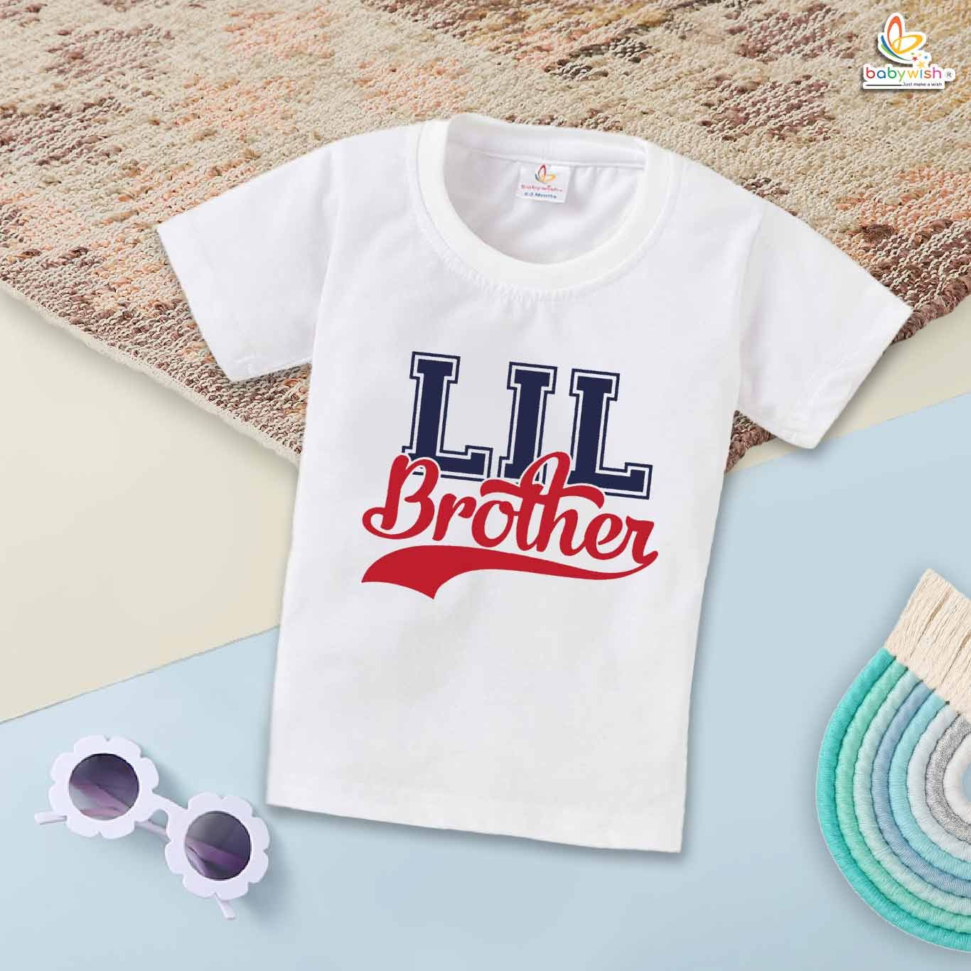 Lil Brother T-Shirt – Brother & Sister Matching Family T-Shirt – Cute "Lil Brother" Tee for Boys – Baby & Toddler Clothing – Babywish