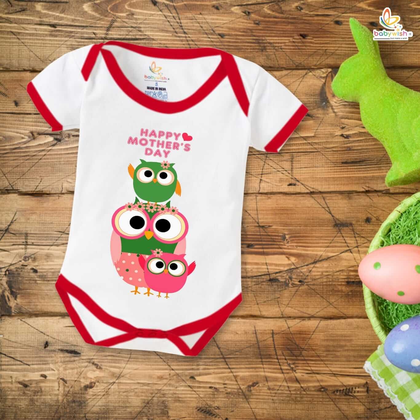 Mother's Day Special Baby Outfit, Half Sleeve Unisex Romper Onesies for Newborn Baby, Soft Comfortable Infant Clothes, Perfect Gift for Moms, Cute Festive Wear for Babies