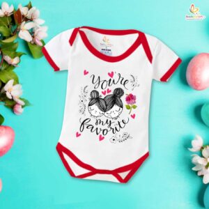 Mother's Day Special Baby Outfit, Half Sleeve Unisex Romper Onesies for Newborn Baby, Soft Comfortable Infant Clothes, Perfect Gift for Moms, Cute Festive Wear for Babies