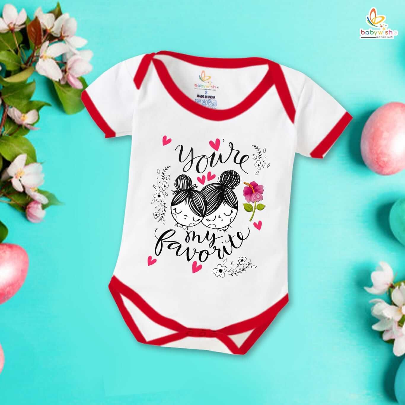Mother's Day Special Baby Outfit, Half Sleeve Unisex Romper Onesies for Newborn Baby, Soft Comfortable Infant Clothes, Perfect Gift for Moms, Cute Festive Wear for Babies