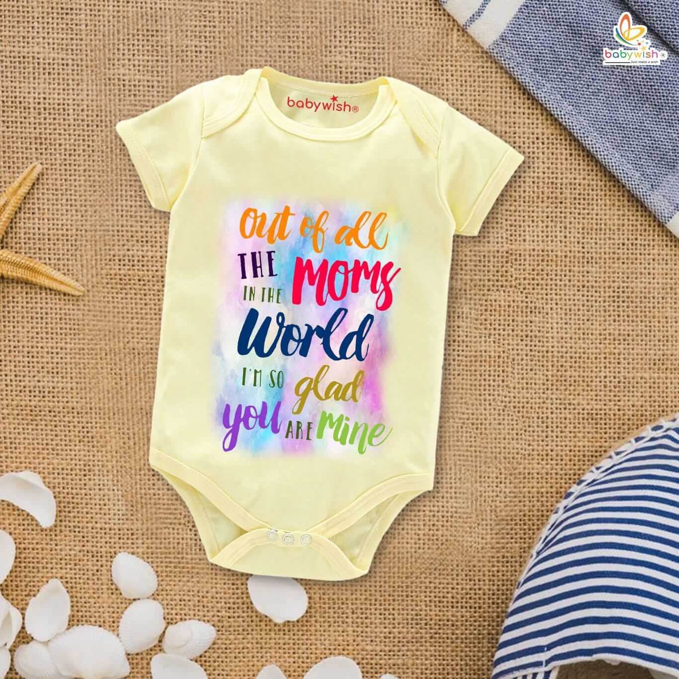 Mother's Day Special Baby Outfit, Half Sleeve Unisex Romper Onesies for Newborn Baby, Soft Comfortable Infant Clothes, Cute and Festive Gift for Moms, Perfect Baby Wear