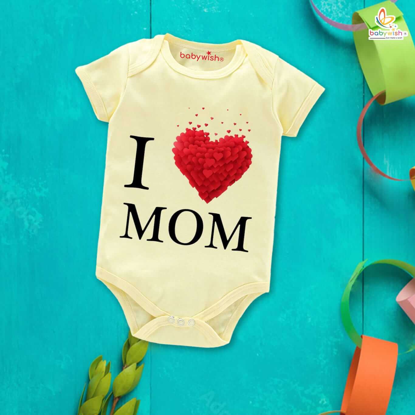 Mother's Day Special Baby Outfit, Half Sleeve Unisex Romper Onesies for Newborn Baby, Soft Cotton Infant Clothes, Cute Gift for Moms, Perfect Festive and Comfortable Baby Wear