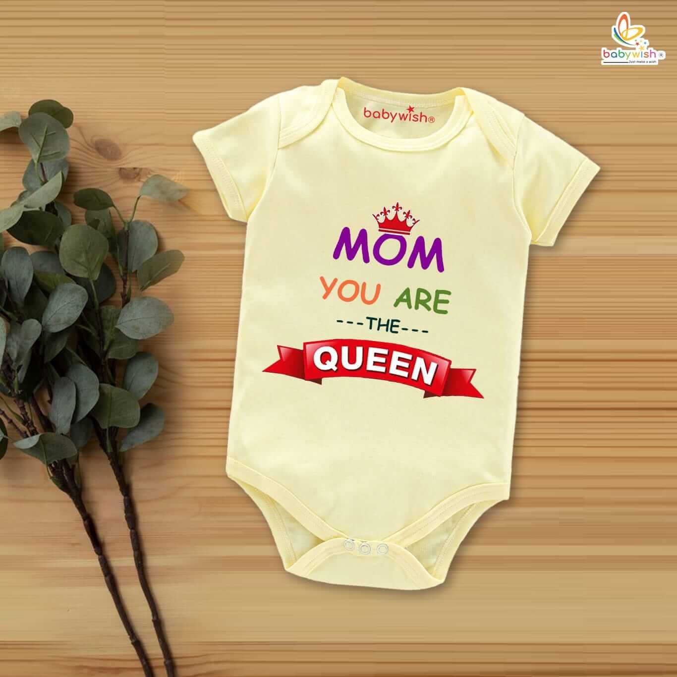 Mother's Day Special Baby Outfit, Half Sleeve Unisex Romper Onesies for Newborn Baby, Soft Comfortable Infant Clothes, Adorable Gift for Moms, Perfect Festive Wear for Babies