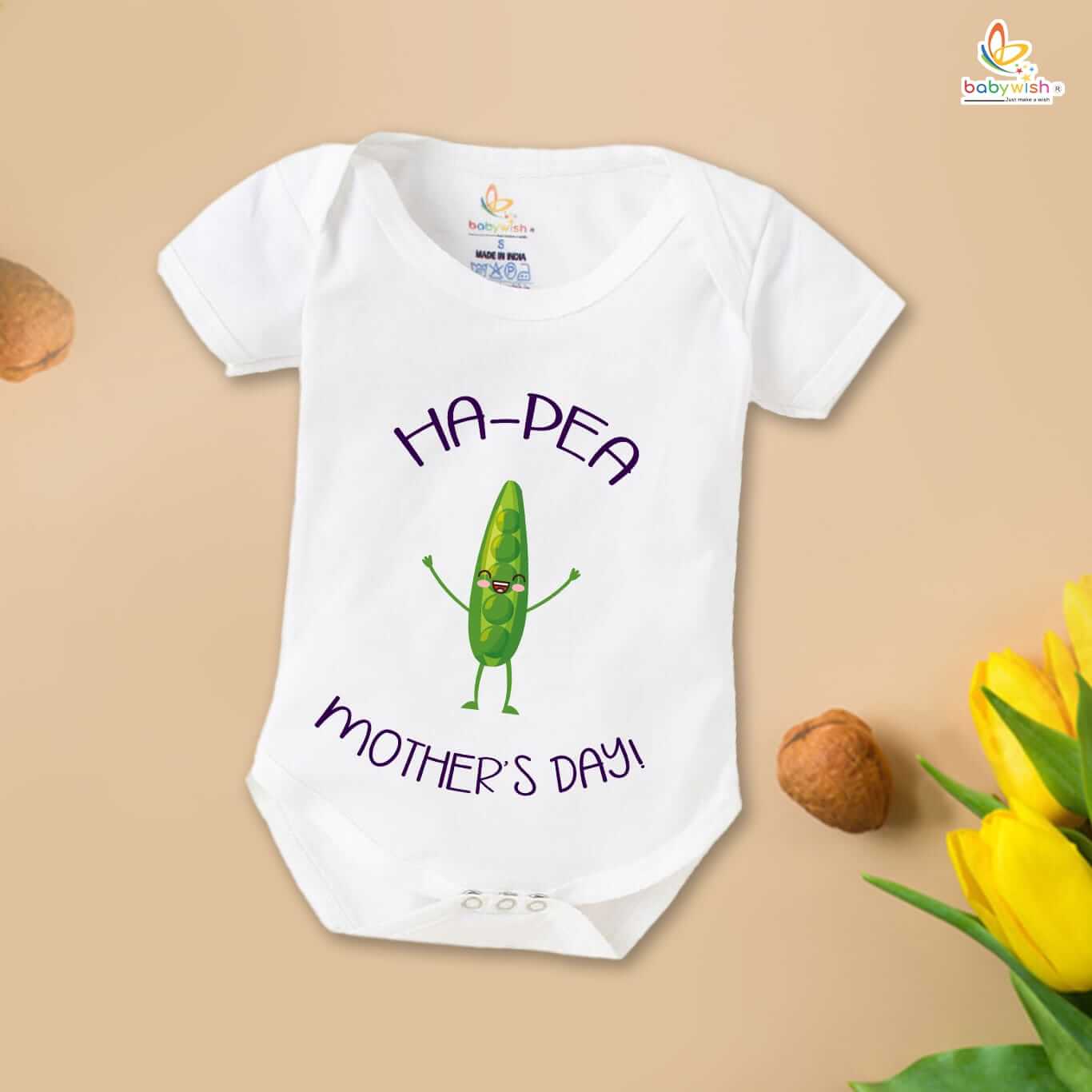 Mother’s Day Special Baby Outfit – Half Sleeve Unisex Romper Onesies for Newborns, Soft & Comfortable Baby Clothes, Perfect Gift for Baby Celebration