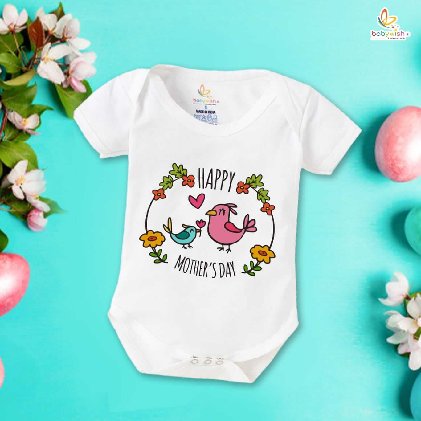 Mother’s Day Special Baby Outfit – Half Sleeve Unisex Romper Onesies for Newborns, Soft & Comfortable Baby Clothes, Perfect Gift for Newborn Baby