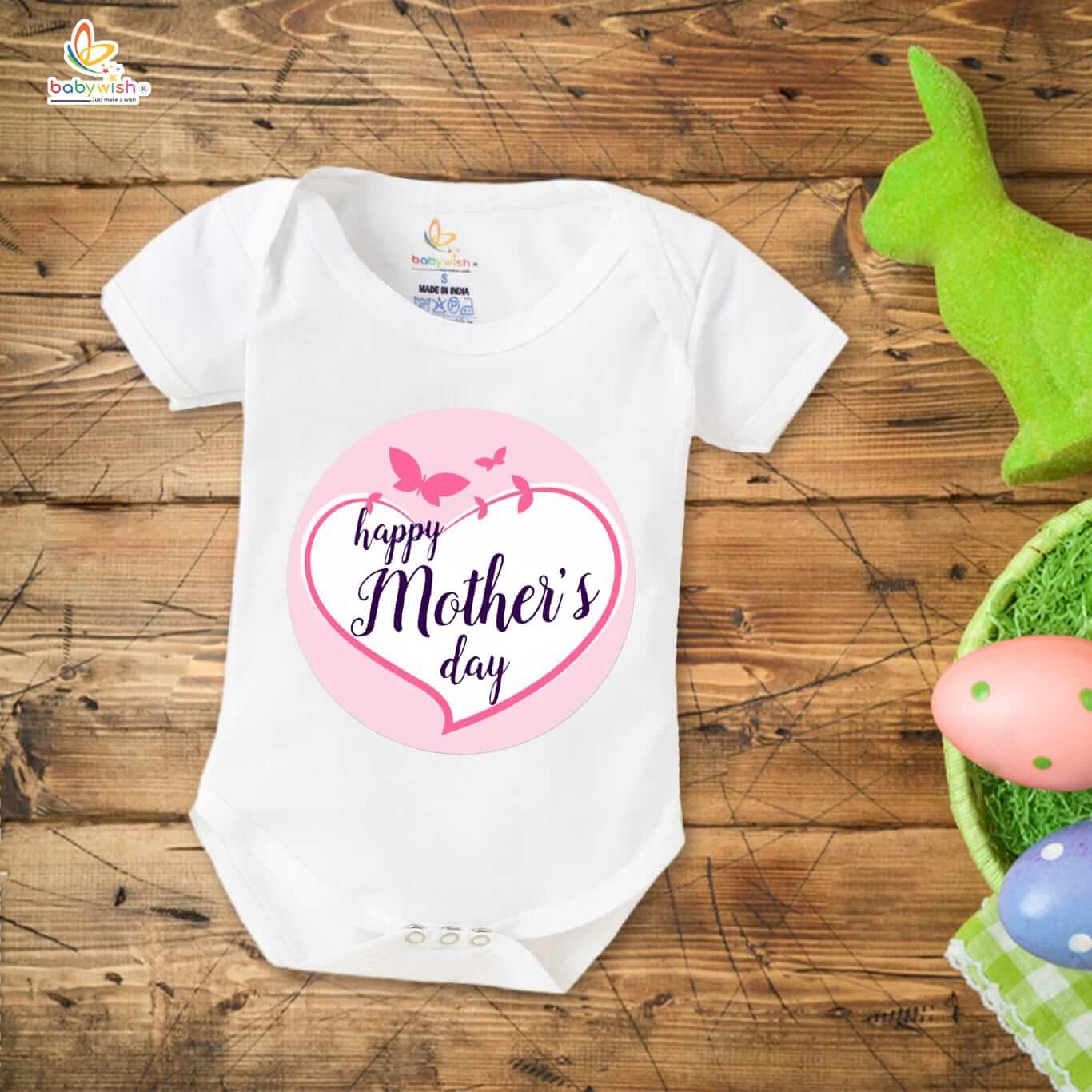 Mother’s Day Special Baby Outfit – Half Sleeve Unisex Romper Onesies for Newborns, Soft & Cute Baby Clothes, Perfect Gift for Baby Celebration