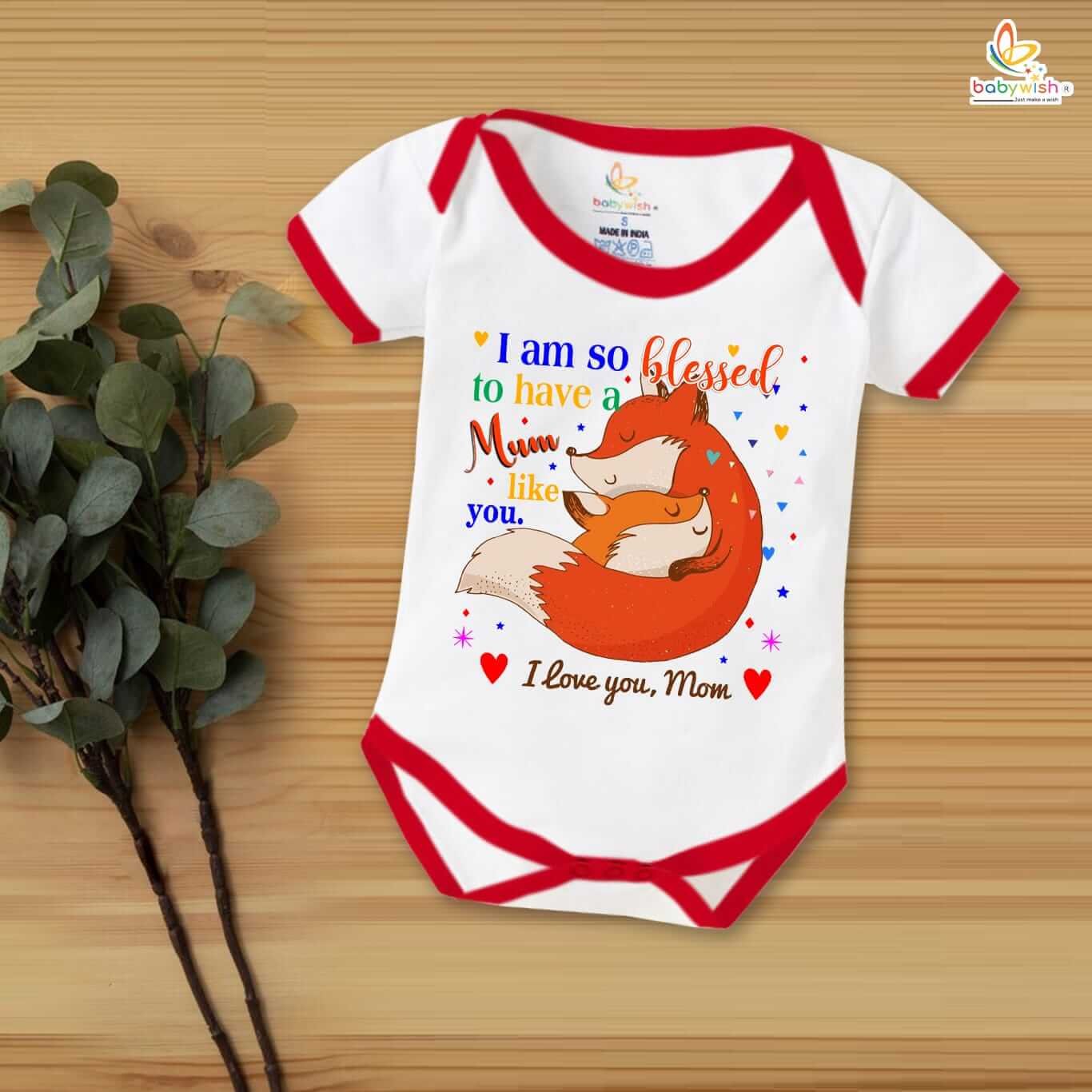 Mother's Day Special Baby Outfit, Half Sleeve Unisex Romper Onesies for Newborn Baby, Soft Comfortable Infant Clothes, Adorable Gift for Moms, Perfect Festive Baby Wear