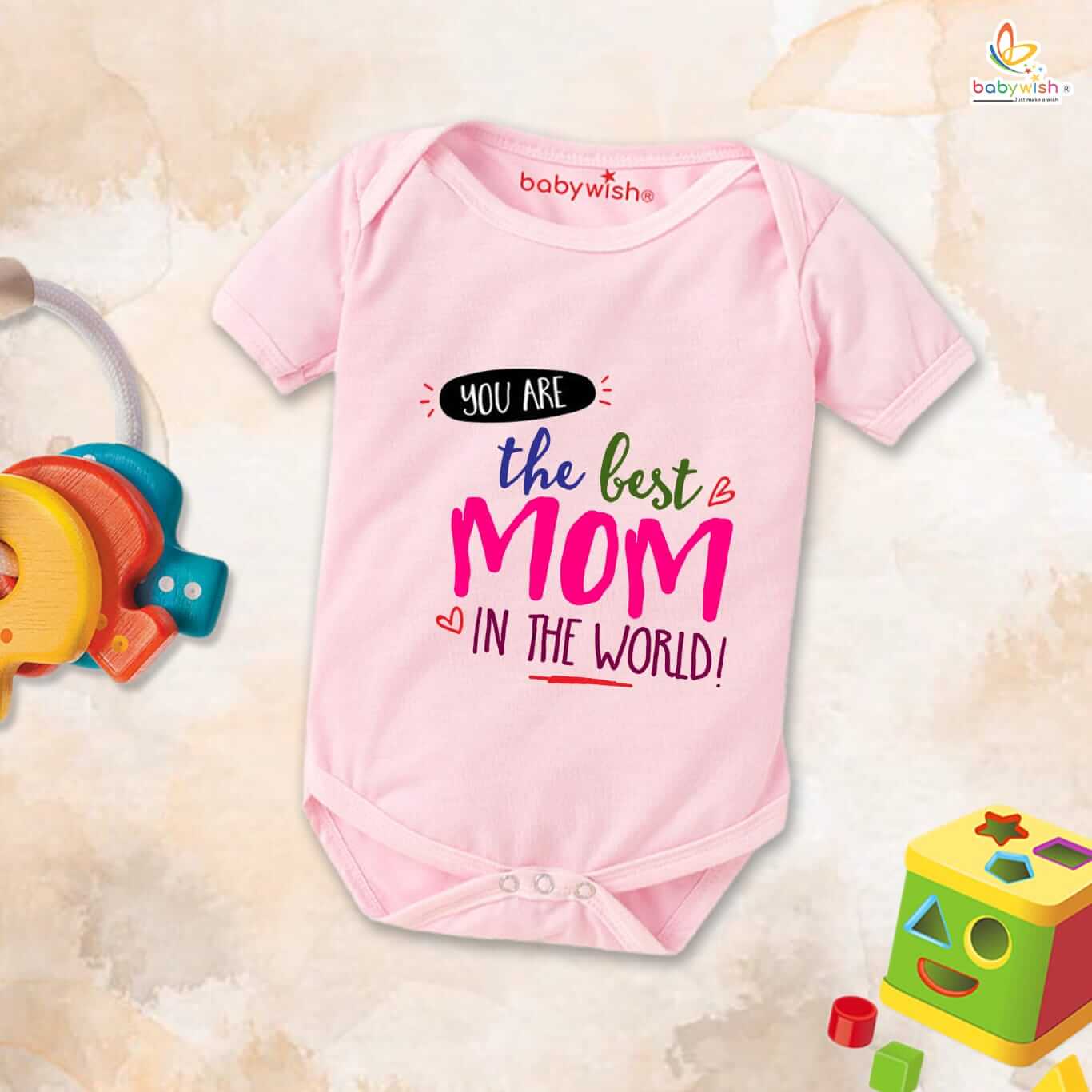 Mother's Day Special Baby Outfit Half Sleeve Unisex Romper Onesies for Newborn Baby – Soft Cotton Infant Clothes, Cute Gift for Baby Boys & Girls