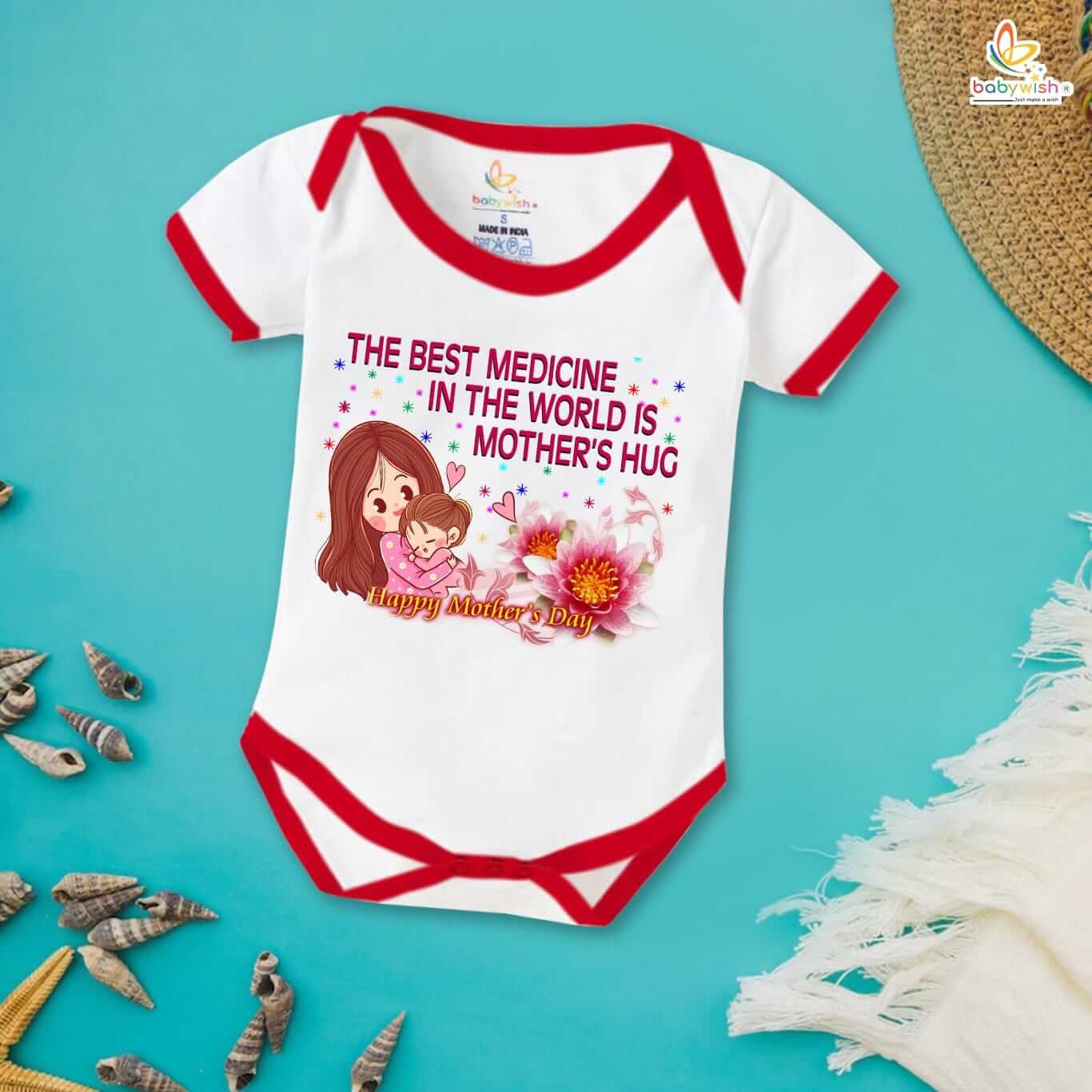 Mother's Day Special Baby Outfit, Half Sleeve Unisex Romper Onesies for Newborn Baby, Soft Comfortable Infant Clothes, Cute Gift for Moms, Perfect Festive Baby Wear