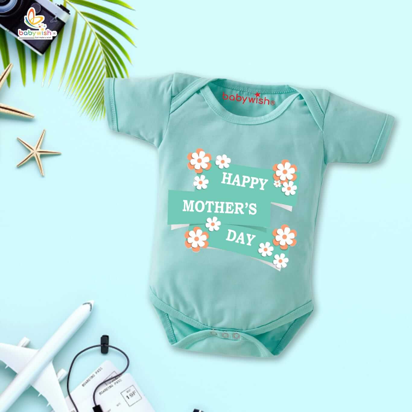 Mother’s Day Special Baby Romper Outfit for Newborns – Half Sleeve Unisex Onesies, Soft & Cute Baby Clothes, Perfect Gift for Newborn Baby Celebration