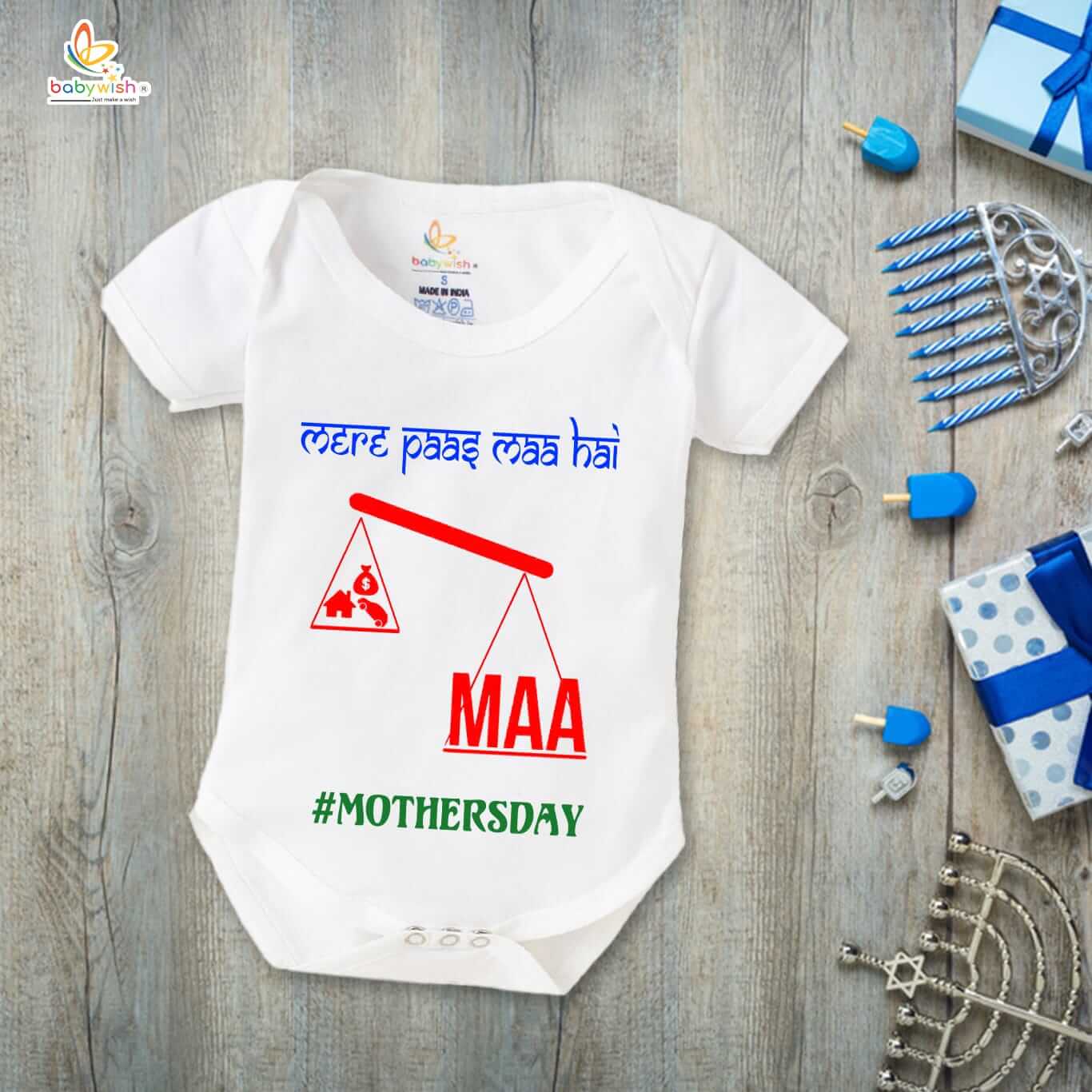 Mother’s Day Special Baby Romper Outfit for Newborns – Half Sleeve Unisex Onesies, Soft & Comfortable Baby Clothes, Cute Gift for Newborn Baby