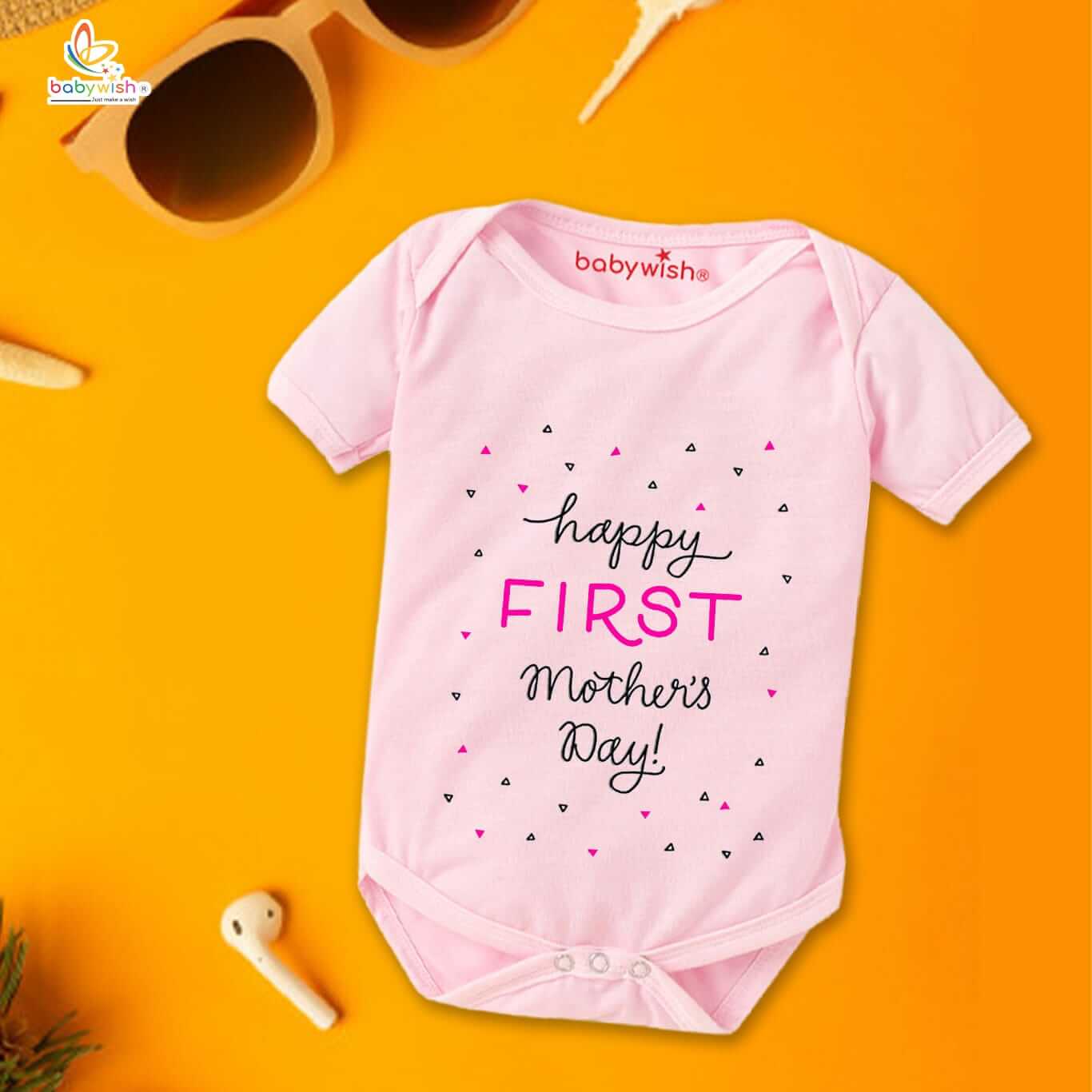 Mother’s Day Special Baby Romper Outfit for Newborns – Half Sleeve Unisex Onesies, Soft & Comfortable Baby Clothes, Perfect Gift for Newborn Baby Celebration