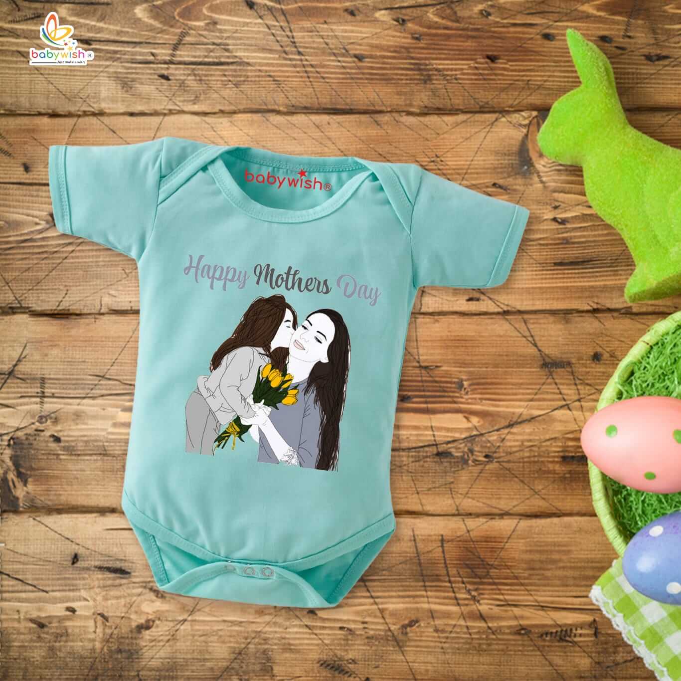 Mother’s Day Special Baby Romper Outfit for Newborns – Half Sleeve Unisex Onesies, Soft & Comfortable Baby Clothes, Perfect Gift for Newborns
