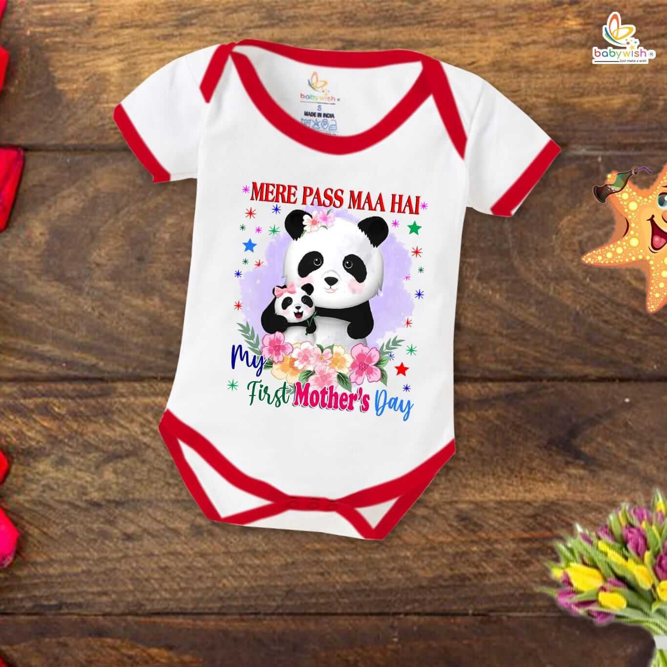 Mother's Day Special Baby Outfit, Half Sleeve Unisex Romper Onesies for Newborn Baby, Soft Comfortable Infant Clothes, Cute and Festive Gift for Moms, Perfect Baby Wear